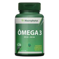 Ômega 3 Óleo de Peixe 540mg EPA 360mg DHA Livre Metais Pesados 120 Cápsulas Macrophytus Ômega 3 Óleo de Peixe 540mg EPA 360mg DHA Livre Metais Pesados 120 Cápsulas Macrophytus