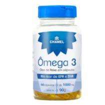 Ômega 3 Óleo de Peixe 60 em cápsulas de 1000mg CHAMEL