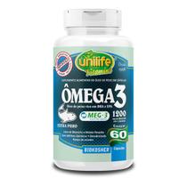 Ômega 3 Óleo de Peixe Unilife 60 Cápsulas 1200mg Ômega 3 Óleo de Peixe Unilife 60 Cápsulas 1200mg