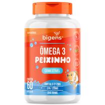 Ômega 3 Peixinho Infantil 60 Cápsulas Com Dha Epa, Sabor Laranja Bigens