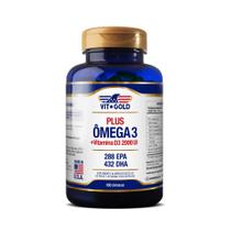 Ômega 3 Plus com vitamina D3 2000 UI Vitgold 100 cápsulas