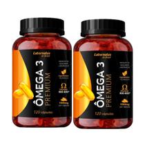 Ômega 3 Premium Epa 900mg Dha 600mg 240 Cápsulas - 2 Frascos x120 caps