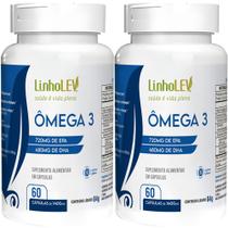 Ômega 3 Premium KIT 2 Frascos cápsulas 1400mg EPA DHA concentrado