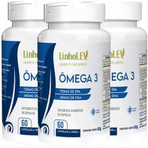 Ômega 3 Premium KIT 3 Frascos cápsulas 1400mg EPA DHA concentrado