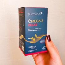 Ômega 3 Pulse 60 Capsulas EPA 990 mg DHA 660mg + Coenzima Q10 100mg - Puravida - Pura vida