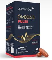 Omega 3 Pulse (Coenzima Q10 + Omega 3 ) com 60 cápsulas Softgel-Pura Vida