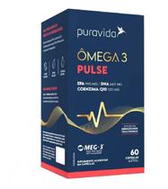 Ômega 3 Pulse EPA DHA Coenzima Q10 60 Cápsulas Puravida