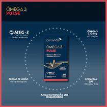 Ômega 3 Pulse Puravida 60 Cápsulas 990mg EPA 660mg DHA CoQ10 Ômega 3 Pulse Puravida 60 Cápsulas 990mg EPA 660mg DHA CoQ10