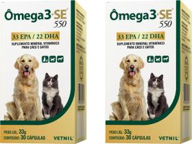 Ômega 3+se 550 30 Capsulas - Vetnil - 2 Unidades