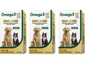 Ômega 3+se 550 30 Capsulas - Vetnil - 3 Unidades