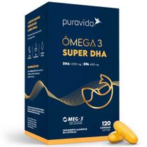 Omega 3 Super DHA Big - Dha 1000mg / EPA 400mg - 120 Caps - Pura Vida