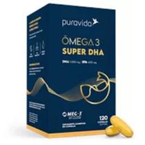 Omega 3 Super DHA (DHA 1.000mg e EPA 400mg) com 120 cápsulas-Pura Vida