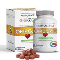 Omega 3 Suplemento Nutrafases 60 Tabletes Sabor Carne Caes 168g