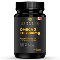 Ômega 3 TG Canadense 2000mg + EPA 660mg + DHA 440mg + Vitamina E 10mg 120 Cáps Therapeutica
