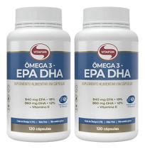 Omega 3 TG com EPA de 540mg e DHA de 360mg com 120 Cápsulas Vitafor Kit com 02 Unidades Omega 3 TG com EPA de 540mg e DHA de 360mg com 120 Cápsulas Vitafor Kit com 02 Unidades