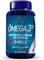 Ômega 3 TG MEG-3 EPA/DHA 1000mg 60 cápsulas, Nutrends