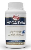 Omega 3 (TG) Mega DHA 1.500 mg e EPA 300 mg com 120 cápsulas-Vitafor