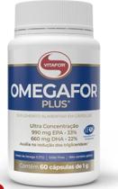 Omega 3 (TG) Omegafor Plus (de 990 mg EPA e 660 mg de DHA) com 60 Cápsulas -Vitafor