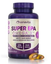 Omega 3 TG Super EPA de 990mg + DHA de 660 mg Odorless com 90 cápsulas-Sanavita