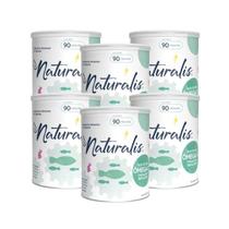 Omega 3 Tradicional Naturalis Óleo de Peixe 90 Cáps Kit 6 Latas