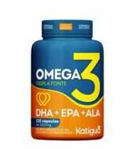 Ômega 3 Tripla Fonte 1000 Mg DHA + EPA + ALA C/120 Cápsulas Katiguá - Katigua