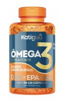 Omega 3 Tripla Fonte Dha+epa+ala 120 Cápsulas Katigua.