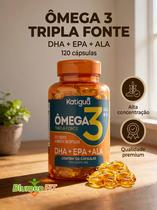 Ômega 3 Tripla Fonte Katiguá 1000mg Auxilia Saúde Coração e Mente Ômega 3 Tripla Fonte Katiguá 1000mg Auxilia Saúde Coração e Mente