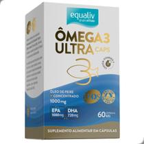 Ômega 3 Ultra 1000mg com Vitamina E 60 cápsulas Equaliv Ômega 3 Ultra 1000mg com Vitamina E 60 cápsulas Equaliv