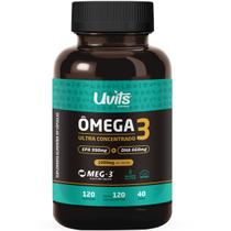 Ômega 3 Ultra Concentrado 120 Cápsulas - Uvits Ômega 3 Ultra Concentrado 120 Cápsulas - Uvits
