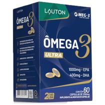 Ômega 3 ULTRA MEG-3 1000mg EPA 400mg DHA 60 cápsulas - Lauton Ômega 3 ULTRA MEG-3 1000mg EPA 400mg DHA 60 cápsulas - Lauton