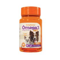 Ômega 3 vet 500mg com 30 cápsulas para cães e gatos