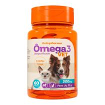 Omega 3 Vet Suplemento Cães E Gatos 60 Cápsulas 500mg Omega 3 Vet Suplemento Cães E Gatos 60 Cápsulas 500mg