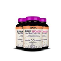 Ômega 3,6,9 Supra Woman Borragem,Prímula ,Vitamina E 180 cp - Alisson Nutrition