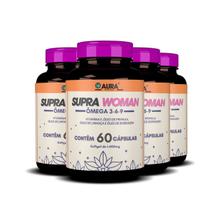 Ômega 3,6,9 Supra Woman Borragem,Prímula ,Vitamina E 240 cp