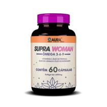 Ômega 3,6,9 Supra Woman Borragem,Prímula ,Vitamina E 60 cap - Aura Nutrition