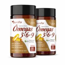 Ômega 3,6e9 Purafor Quality 120cápsulas Kit 2un Ômega 3,6e9 Purafor Quality 120cápsulas Kit 2un