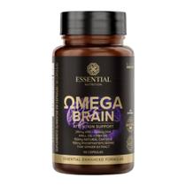 OMEGA Brain 60 CAPS ESSENTIAL Ômega-3 + Cafeína Natural + Fosfatidilserina - ESSENTIAL NUTRITION