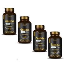 Omega Essence Certificado Internacional Meg-3 4x60 Cápsulas Alisson Nutrition