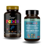 Ômega Infantil Peixin 60 Cápsulas + Vitamina Infantil Supra Kids 60 Cápsulas