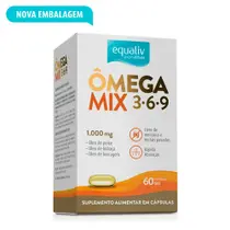 Ômega Mix 3.6.9 1000mg Equaliv Com 60 Caps Gelatinosa