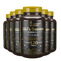 Omega Mulher 3 6 9 Femme Linhaça Borragem Primula 6x120 cápsulas