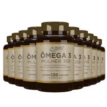 Omega Mulher 3 6 9 Óleo Linhaça Borragem Primula 10x120 capsulas - Secrets Nutrition Omega Mulher 3 6 9 Óleo Linhaça Borragem Primula 10x120 capsulas - Secrets Nutrition