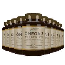 Omega Mulher 3 6 9 Óleo Linhaça Borragem Primula 10x120 capsulas - Secrets Nutrition Omega Mulher 3 6 9 Óleo Linhaça Borragem Primula 10x120 capsulas - Secrets Nutrition