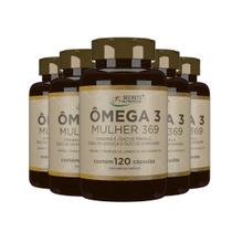 Omega Mulher 3 6 9 Óleo Linhaça Borragem Primula 5x120 capsulas - Secrets Nutrition