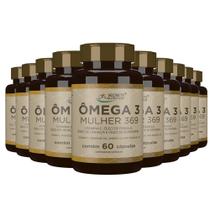 Omega Mulher 3 6 9 Óleo Linhaça Borragem Primula Vitamina E 10x60 capsulas - Secrets Nutrition Omega Mulher 3 6 9 Óleo Linhaça Borragem Primula Vitamina E 10x60 capsulas - Secrets Nutrition