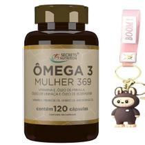 Omega Mulher 3 6 9 Óleo Linhaça Borragem Primula Vitamina E 120 capsulas + chaveiro Omega Mulher 3 6 9 Óleo Linhaça Borragem Primula Vitamina E 120 capsulas + chaveiro