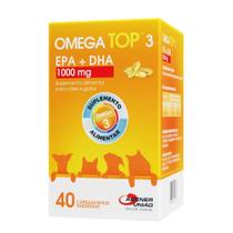Omega Top 3 Epa + Dha 1000mg 40 Cápsulas - Agener União Omega Top 3 Epa + Dha 1000mg 40 Cápsulas - Agener União