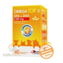 Omega Top 3 Suplemento Alimentar Para Cães 1000mg 40comp. - Agener União