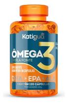 Ômega3 120Cápsulas Tripla Fonte Katigua Sem saborDHA+EPA+ALA Ômega3 120Cápsulas Tripla Fonte Katigua Sem saborDHA+EPA+ALA