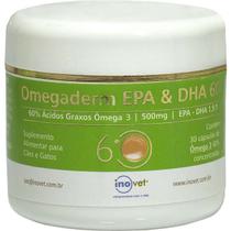 Omegaderm 30 Cápsulas 60% Inovet Suplemento - 500 mg